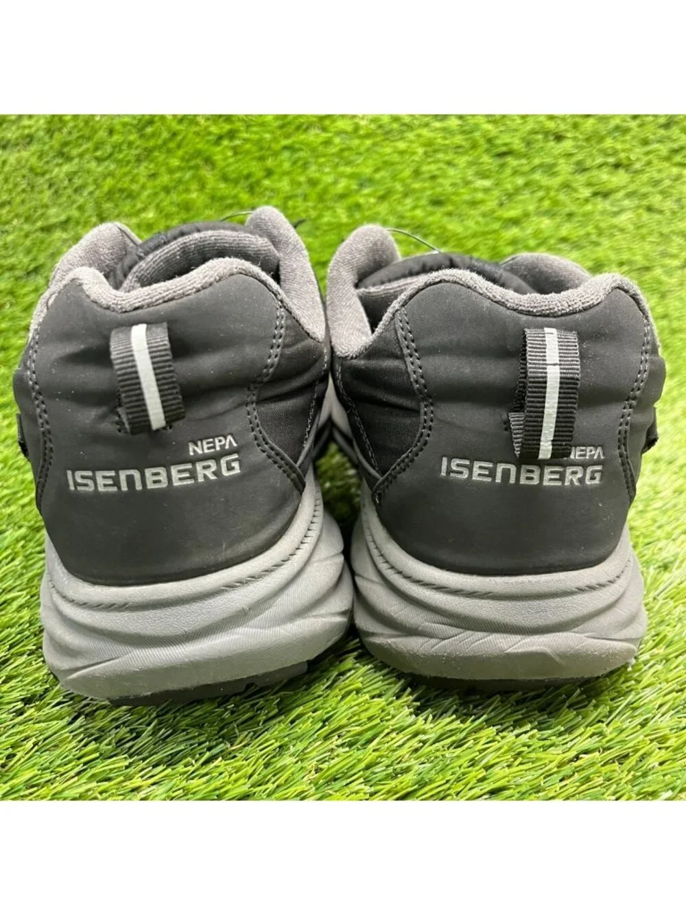 Nepa Isenberg Vertex Dial Mens Size 8.5 Black Gray Trekking Hiking Padded Shoes